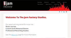 Desktop Screenshot of jamfactorystudios.co.uk